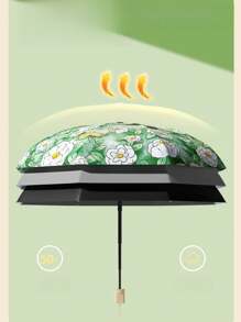 1入兒童摺疊傘,防紫外線遮陽3摺傘,ins風格便攜式戶外遮陽傘,適用於男孩和女孩,印有可愛卡通圖案 - 兒童傘 - 查看 3