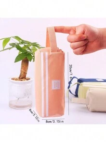 1個學生隨身攜帶的大容量鉛筆盒,粉紅色 - 彩色 - 查看 5