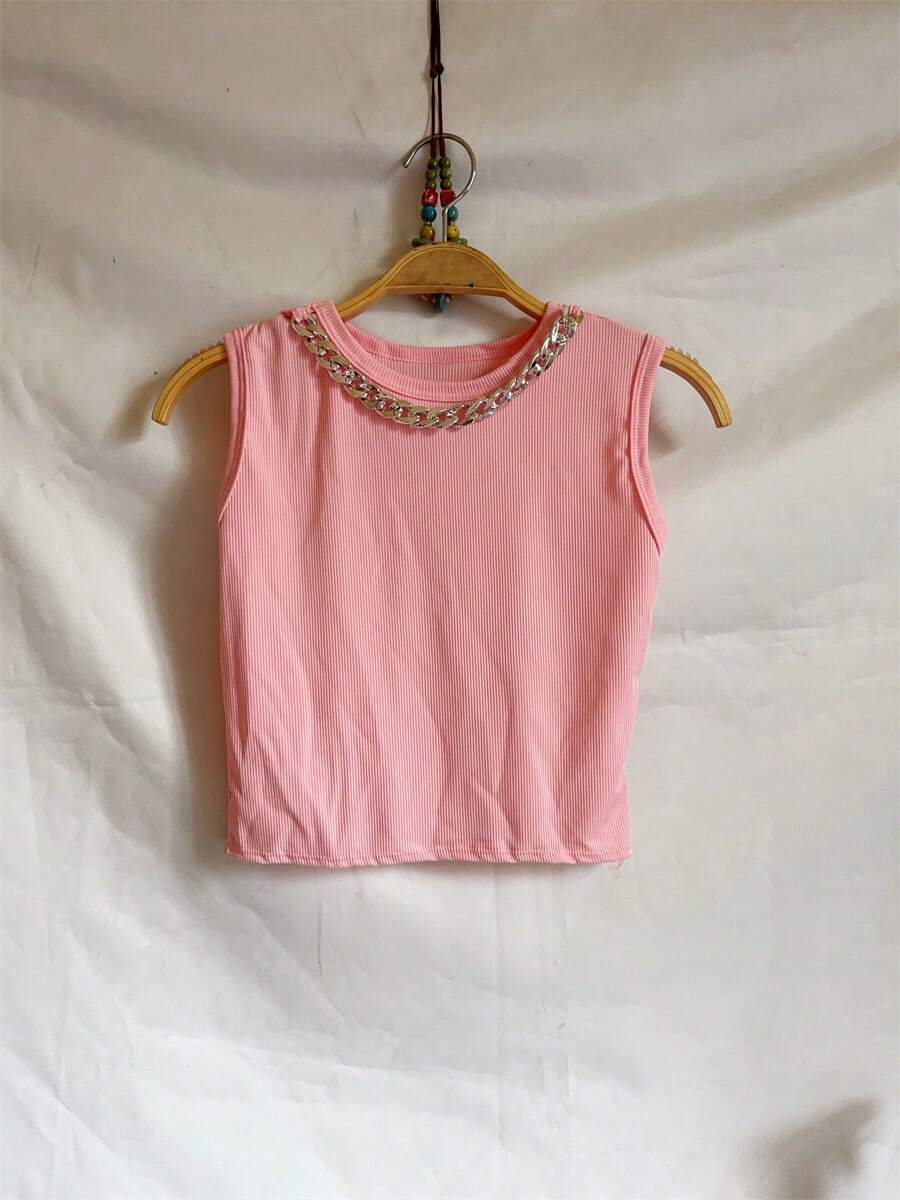 Women Tank Tops & Camis - 淺粉色 - 查看 1