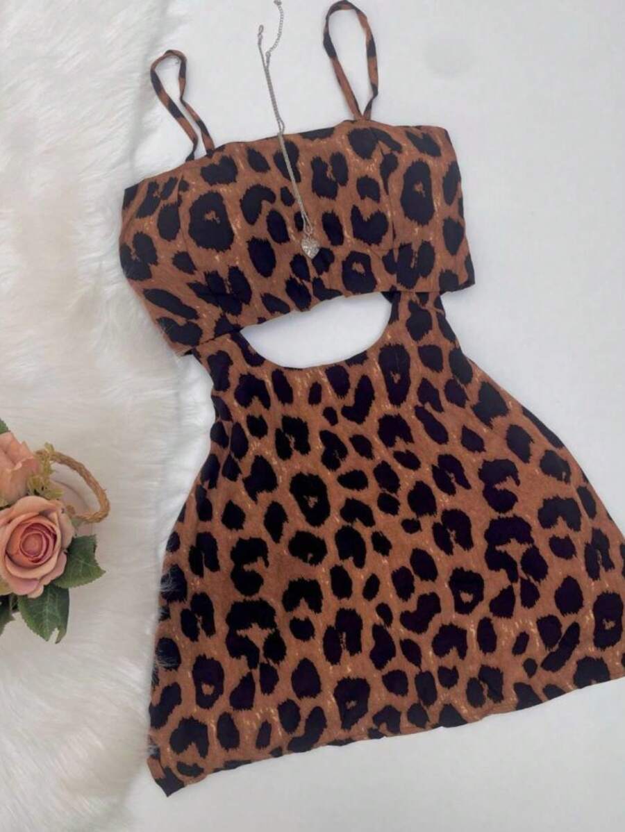Women Dresses - 鏽棕色 - 查看 1