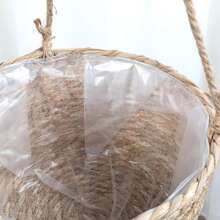 1個編織掛籃,適用於戶外花園庭院裝飾或種植 - 薄荷綠 - 查看 8