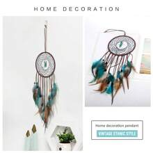 Colorful LED Handmade Feathers Dream Catchers Night Light Dreamcatcher Wall Hanging Home Room Decoration Wall Decor Gifts,Home And Office Supplies - Multicolor - View 4