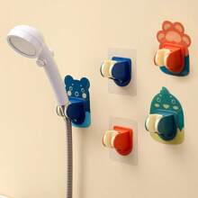 1只卡通圖案浴室淋浴頭收納架和掛鉤,自粘式掛鉤 - 彩色 - 查看 1