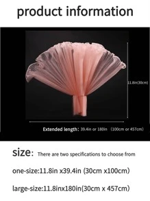 1pc Pleated Net Yarn Floral Bouquet Gift Packaging Wrapping Packaging Perfect For Festival, Wedding, Birthday, Flower Shop Packaging Decoration