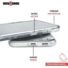 INSTACASE Funda para Vivo Transparente, Protector para Vivo Uso Rudo, Case para Vivo Antigolpes, Carcasa para Vivo a Prueba De Golpes TPU - Transparente - Ver 3
