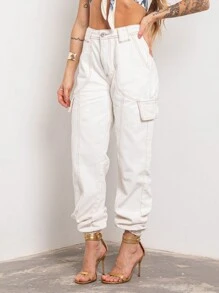 Women Jeans - Rửa trung bình - Xem 3