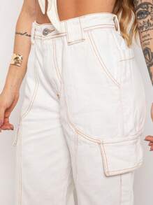 Women Jeans - Rửa trung bình - Xem 5