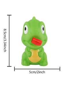 1個張舌恐龍聲音青蛙彈,大眼叫喊小恐龍慢回彈抗壓球 - 軍綠色 - 查看 6