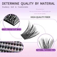 Wimpernbüschel DIY Wimpernverlängerung, Schwarze Wimpernbüschel-0.07D-8-16MIX, 144 Stück/72 Stück einzelne Büschel 8-16mm Falsche Wimpern, Schwarzes Wimpernverlängerungs-Set, Schwarzes D-Curl Wimpernverlängerungs-Set, Natürliche Wimpernbüschel DIY Wimpernverlängerung, Schwarze Einzelwimpern Büschel Curl 144 Stück/72 Stück, 8-16mm Mix Einzelwimpern Büschel DIY Zuhause, Wimpern D-Curl, Dicke Wimpernbüschel mit Wimpernkleber und Versiegelung und Applikator-Tool für Selbstanwendung Zuhause, Dicke Wimpernbüschel mit wasserfestem Su