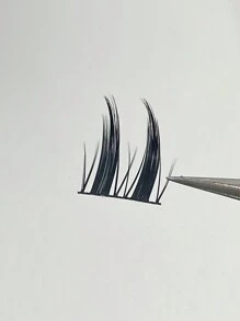 60 Clusters Individual False Eyelashes, 10 Rows, Super Soft & Fluffy, Lightweight And Reusable, Perfect For Daily Life And Work, Portable And Easy To Apply - Black - View 7