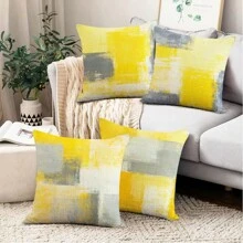 Set Of 4 Throw Pillow Covers Modern Simple Abstract Geometric Patterns Decorative Throw Pillow Cases Sofa Cushion Covers Outdoor Cushion For Sofa Couch Bed Chair