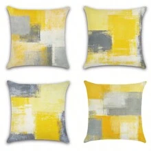 Set Of 4 Throw Pillow Covers Modern Simple Abstract Geometric Patterns Decorative Throw Pillow Cases Sofa Cushion Covers Outdoor Cushion For Sofa Couch Bed Chair