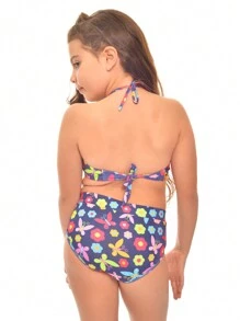 Young Girls Bikini Sets - Màu xanh bụi bặm - Xem 3