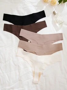 5pcs/Set Women's Sexy Thongs Underwear - Multicolor - View 3