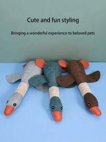 Pet Voice Training, Soothing, Teeth Grinding, Teeth Cleaning Dinosaur, Goose, Crocodile Cartoon Shape Toys For Cat And Dog - Multicolor - View 6