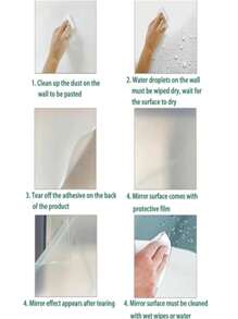 1套10入腰線鏡面效果及壓克力裝飾性牆貼,水晶3d鏡面馬賽克,適用於背景牆點綴裝飾 - 銀色 - 查看 4