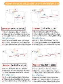 1入組充分包裹防滑彈性沙發套提花防刮沙發套 - 粉色 - 查看 2