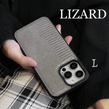 鱷魚紋軟PU皮革手機殼，適用於iPhone 15 14 13 12 Pro Max，側邊防撞保護殼 - 白色 - 查看 5