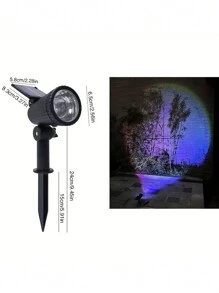 1 件 9led 太陽能落地燈、聚光燈、防水、太陽能 Led 花園日落燈、太陽能日落草坪燈、太陽能投射燈、花園、庭院、陽台、草坪、路邊、別墅、派對、萬聖節戶外裝飾燈 - 彩色 - 查看 9