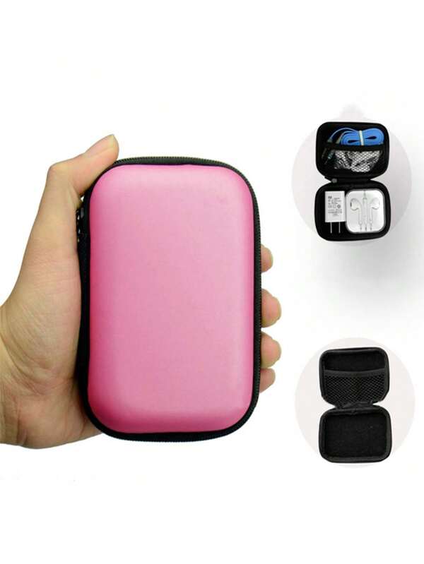 1pc Square Earphone Case Portable Earphone Digital Data Cable Storage Bag With Zipper, Silicone Material Mini Coin Purse Keychain Headphone Case Charger Cable Organizer For Travel Storage Bag,Makeup Bag,Cosmetic Bag,Vacation Organizer,Large Capacity Makeup Organizer Makeup Case, For Lipstick, Brush, Skincare, Mobile Phone, Coin, Small Items, For Home,Gift,Vacation And Festival Halloween Christmas Multifunctional Use,Boho Vibes
