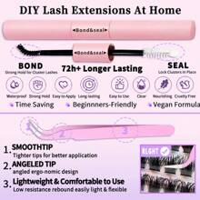 Wimpernbüschel DIY Wimpernverlängerung, Schwarze Wimpernbüschel-0.07D-8-16MIX, 144 Stück/72 Stück einzelne Büschel 8-16mm Falsche Wimpern, Schwarzes Wimpernverlängerungs-Set, Schwarzes D-Curl Wimpernverlängerungs-Set, Natürliche Wimpernbüschel DIY Wimpernverlängerung, Schwarze Einzelwimpern Büschel Curl 144 Stück/72 Stück, 8-16mm Mix Einzelwimpern Büschel DIY Zuhause, Wimpern D-Curl, Dicke Wimpernbüschel mit Wimpernkleber und Versiegelung und Applikator-Tool für Selbstanwendung Zuhause, Dicke Wimpernbüschel mit wasserfestem Su