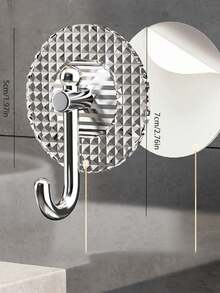 4入/組彩色時尚自粘掛鉤,易安裝無需鑽孔,強力粘附,適用於門口、鑰匙、毛巾、衣服掛勾 - 彩色 - 查看 3