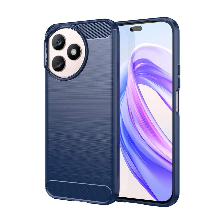 New Mobile Phone Case Compatible With Honor X50i Plus/Honor X50/Honor X50i/Honor Play 50 Plus TPU Soft Rubber Shell Phone Case - Brushed Texture, Press Button Sensitive, All-Inclusive Edge Higher - Blue - View 1