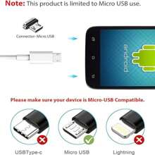 Cargador de Pared para Galaxy S7, Adaptador de Carga rápida, con Cable Micro USB 2.0, Compatible con Samsung Galaxy S7/S7 Edge/S6/Note5/4/S3 (Blanco) - Blanco - Ver 2