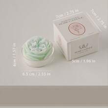 1pc 玫瑰香薰蜡烛，婚礼纪念品香薰蜡烛礼盒，氛围形状香薰蜡烛，情侣小礼物，家居氛围灯饰，装饰品节日氛围香薰