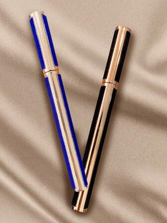 全新黑色天鹅绒自粘假睫毛二合一胶水笔，高粘度且不晕染，无胶，1 支睫毛胶，睫毛胶