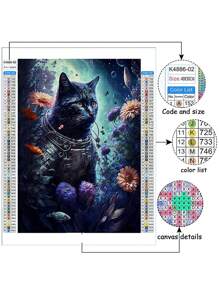 5d Acrylic Round Diamond Character Series Diamond Painting Diy Kit Home Decoration Handmade Gift