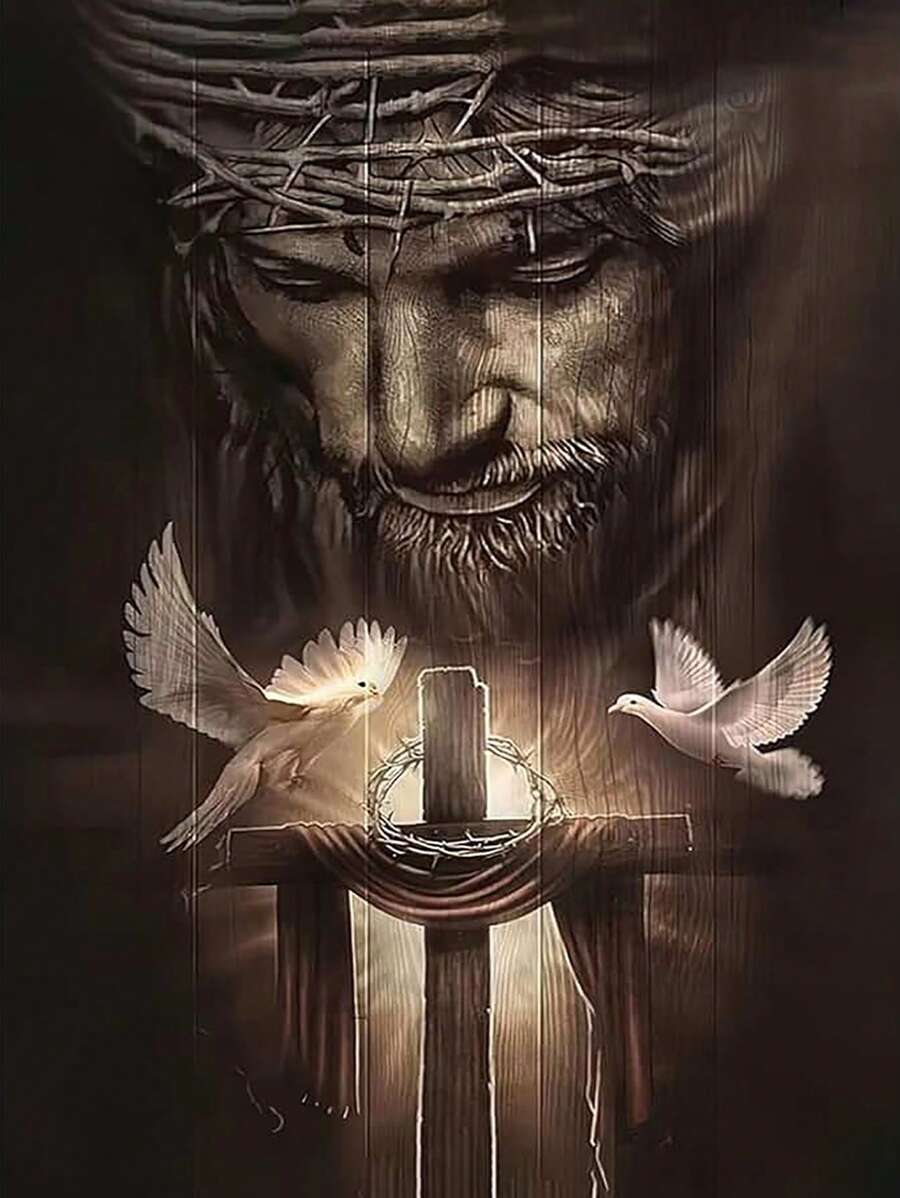 5d Acrylic Round Diamond Character Series Diamond Painting Diy Kit Home Decoration Handmade Gift