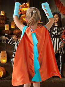 Disfraz De Dinosaurio Niño Cosplay Traje De Rendimiento - Naranja - Ver 2