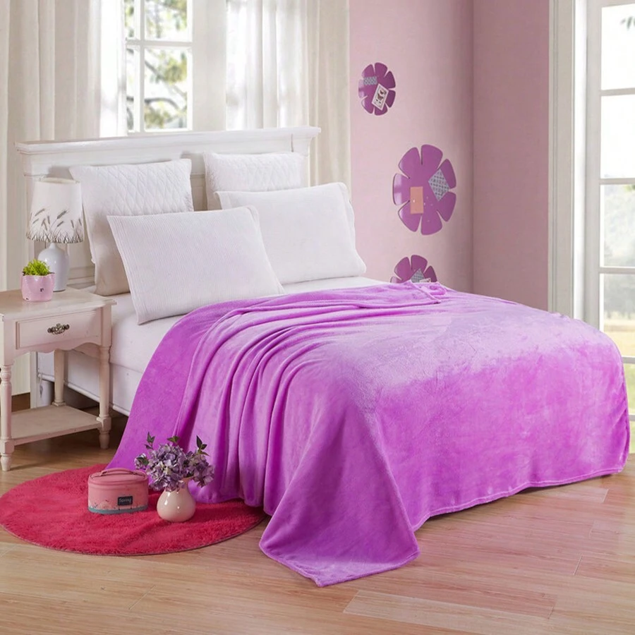 230*180cm Mantas de cama frazada Matrimonial , franela cálido para casa cobijas frazadas calientitas fresca la ropa de cama cobertor king size microfibra cobertores para borrega cobijas Matrimoniales ultrasuave individual, decoracion hogar gris oscuro laila Ligero confort blanket colcha cubrecama super suave cobija micromink 100% Poliéster color morado roja rosa negra verde - Morado - Ver 1