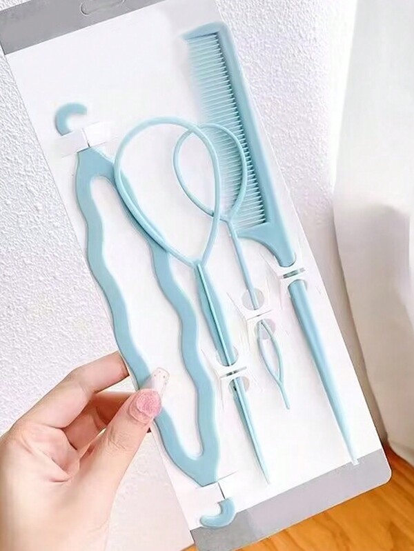 4pcs Hair Bun Maker Kit, Easy Hair Bun Tool With Hair Styling