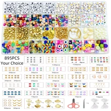 895入組diy珠寶配件套裝,適用於珠寶製作 - 0499配件 - 查看 1
