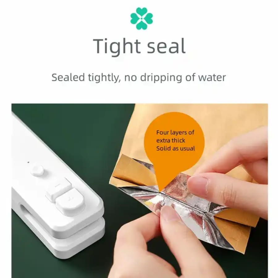 Snack Fresh Bags Sealer Usb Rechargeable Bag Heat Sealer Handheld