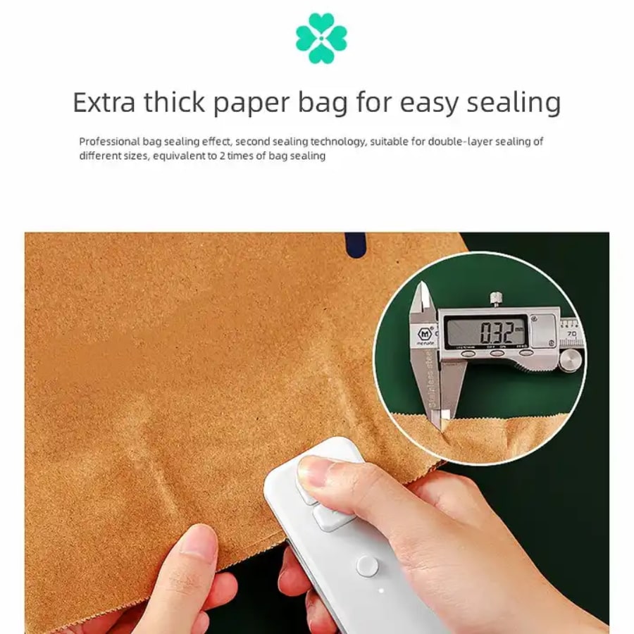 Snack Fresh Bags Sealer Usb Rechargeable Bag Heat Sealer Handheld