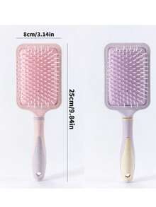 1入空氣墊梳解髮梳頭皮按摩梳,適用於所有髮質 - 米色 - 查看 2