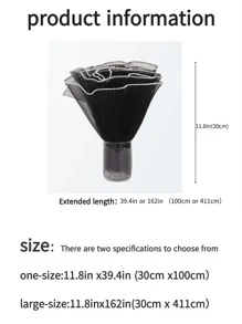 1pc Wrapping Paper With Wavy Pattern, Faux Pearl Net Ribbon, Artificial Flower Bundle Packaging Material, Suitable For Festival, Wedding, Birthday Decoration, Florist Supplies Diy Flower Arrangement Packaging Decoration, Back To School Valentine Day - Black - View 2