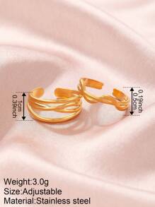 Aomogo Anillos De Acero Inoxidable, Joyería Apilable De Declaración Sin Manchas Para Mujeres En Cumpleaños, Navidad Y Promesa De Declaración