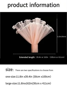 1pc Wavy Organza Flower Wrapping Paper, Pearl Mesh Ribbon, Artificial & Fresh Flower Bouquet Packaging Material, Suitable For Holiday, Wedding, Birthday Decoration, Florist Supply, Diy Flower Arrangement And Packaging Decoration, Back To School Valentine Day