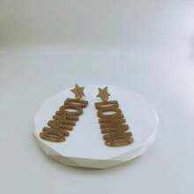 歐美風格新到英文字母耳釘女士耳環 - 彩色 - 查看 2