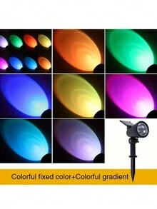1 件 9led 太陽能落地燈、聚光燈、防水、太陽能 Led 花園日落燈、太陽能日落草坪燈、太陽能投射燈、花園、庭院、陽台、草坪、路邊、別墅、派對、萬聖節戶外裝飾燈 - 彩色 - 查看 8