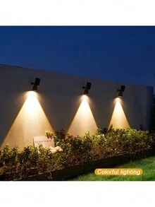 1 件 9led 太陽能落地燈、聚光燈、防水、太陽能 Led 花園日落燈、太陽能日落草坪燈、太陽能投射燈、花園、庭院、陽台、草坪、路邊、別墅、派對、萬聖節戶外裝飾燈 - 彩色 - 查看 1