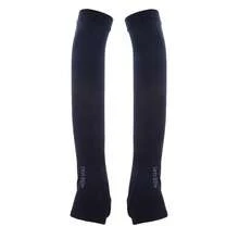 1 對黑色男女通用拇指孔臂套,適合騎乘和防曬、戶外運動 - 黑色 - 查看 5