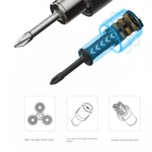 電動螺絲刀套裝,電動螺絲刀工具 - 黑色 - 查看 3