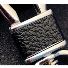 1pc Creative Portable Men Waist Belt Keychain Black Detachable Key Chain Pendant - Black - View 10