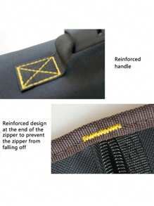 1pc Multipurpose Tool Roll, Electrician Tool Bag, Upgraded Thickened Black Multifunctional Toolkit, Waterproof And Wear-Resistant Carrying Case For House Appliance And Computer Repair, Dual-Layer 600d Oxford Cloth And Multi-Pocket Design - Black - View 6