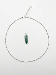 11入組石柱掛件和2條鍊帶diy套裝 - 彩色 - 查看 5